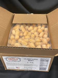 10 lbs Frozen Clam Casino Bites - American Original
