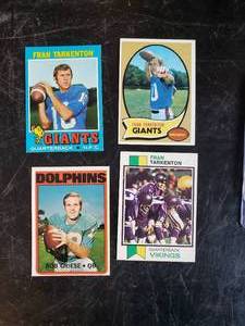 lot 24 image: Lot of 4 Topps Football Cards