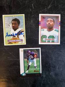 lot 34 image: Three Minnesota Viking Greats Moss, White, Carter