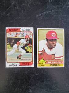 lot 73 image: Lot of Two Vintage Topps Cards Joe Morgan