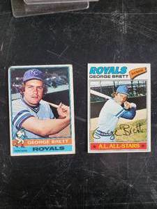 lot 57 image: Two Topps George Brett Cards