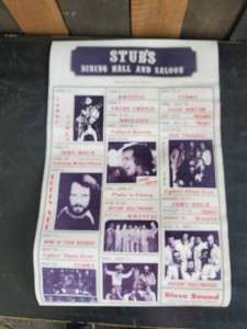 lot 88 image: Vintage Battle Lake MN Stubs Dining Hall and Saloon Event Poster