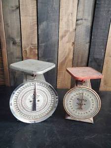 lot 90 image: Lot of 2 Vintage Scales Hanson and WayRite