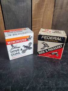 lot 105 image: 2 Full Boxes Of Shells   Winchester and Federal