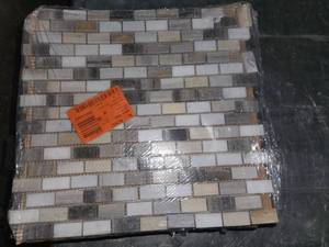 lot 93 image: Palisandro mini brick mosiac tile