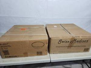 lot 20 image: 2 matching white vessel sinks