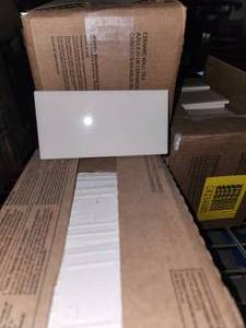lot 24 image: 4 boxes daltile almond 3x6 subway tile