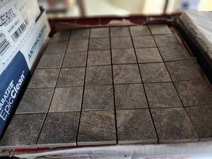 lot 89 image: Graphite mosiac tile