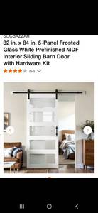 lot 17 image: 2-24 white barn doors