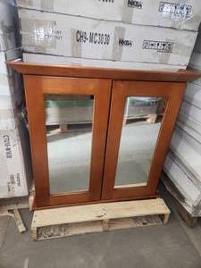 lot 32 image: 30x30 elegant cherry medicine cabinet