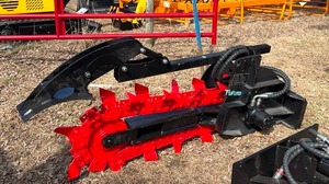 lot 5654 image: FUTURE Mini Skid Steer Trencher Attachment, 6 Inch (FT-X380)