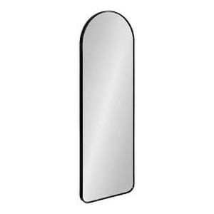 lot 9 image: Kate and Laurel Zayda 15.98 in. W x 47.99 in. H Black Arch Mid-Century Framed Decorative Wall Mirror Customer Returns See Pictures