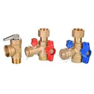 lot 20 image: Rheem Brass Service Valves for Tankless Water Heaters    Customer Returns See Pictures