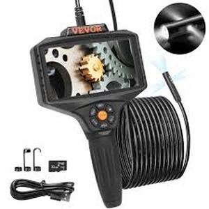 lot 23 image: VEVOR Triple Lens Endoscope Inspection Camera 5 in. Screen Drain Snake Camera Borescope with 16.5 ft. Cable for Auto Plumbing   Customer Returns See Pictures