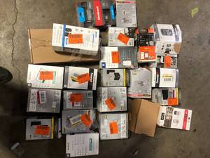 lot 31 image: Lot of Assorted Digital Door Locks and Handles Various Models and Conditions  Customer Returns See Pictures