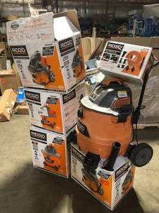 lot 36 image: Lot of Assorted WetDry Shop Vacs Various Models and Conditions Customer Returns See Pictures