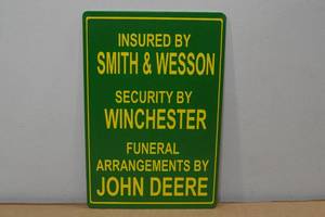 Metal Novelty Sign -Smith & Wesson
