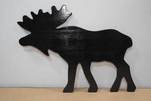 Wooden Moose Wall Art