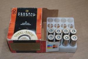 8 Federal Vital Shok .454 Casull 300 Gr JHP Ammo