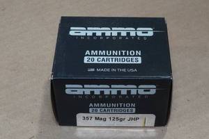 20 Ammo Inc .357 Mag 125 Gr JHP Ammo