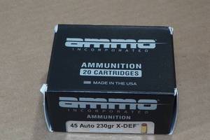 20 Ammo Inc .45 Auto 230 Gr X-Def HP Ammo