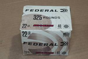 325 Federal Automatch .22 LR 40 Gr RN Ammo