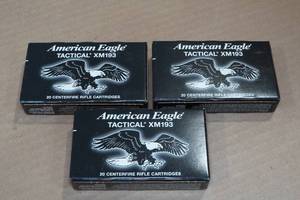 60 American Eagle Tactical 5.56 x 45mm 55 Gr FMJ Ammo