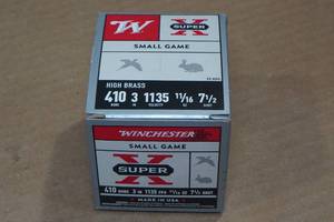 25 Winchester Super-X .410 Bore 3 7-12 Shot Shotshells