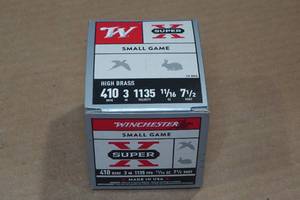 25 Winchester Super-X .410 Bore 3 7-12 Shot Shotshells