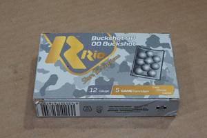 5 Rio 12 Gauge 2-34 00 Buckshot Shotshells