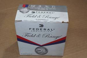 25 Federal Field & Range 12 Gauge 2-34 7-12 Shot Shotshells