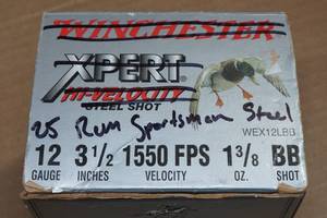 25 Remington Sportsman 12 Gauge 3-12 Steel BB Shot Shotshells