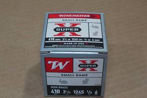 25 Winchester Super-X .410 Bore 2-12 6 Shot Shotshells