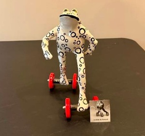 lot 3 image: RARE Dancing Frog by Andree Richmond (Retail over $300)
