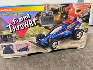 lot 26 image: Radio Controlled Flame Thrower Car New in Box