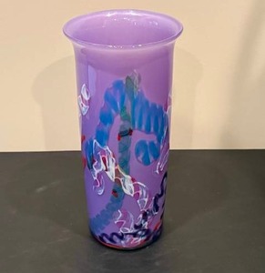 lot 44 image: CURTISS BROCK Handblown Glass Vase
