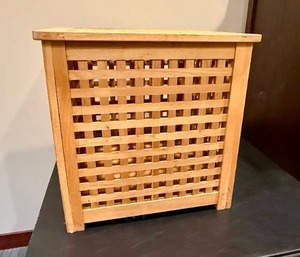 lot 43 image: IKEA Wood Storage Table
