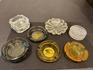 lot 55 image: Ten Assorted Vintage Ashtrays