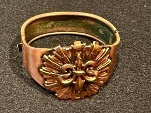 lot 64 image: RARE 1950s RENOIR Atomic Burst Clamp Bracelet