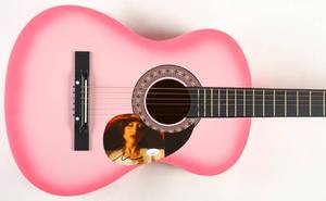 lot 23 image: Ariana Grande Signed 38 Acoustic Guitar (JSA)