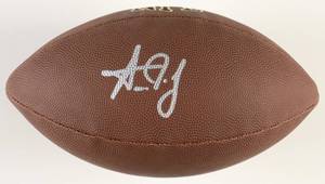 lot 21 image: Aaron Jones Signed NFL Football (Beckett)