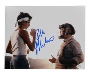 lot 8 image: Ralph Macchio Signed The Karate Kid 11x14 Photo (ACOA)