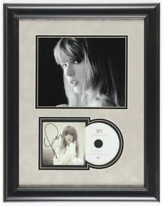 lot 14 image: Taylor Swift Signed The Tortured Poets Department Custom Framed CD Album Sleeve Display (JSA)