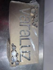 lot 90 image: Varaluz Metal Wall Sign with Cutout Letters Stylish Home Decor