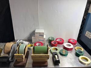 lot 98 image: Complete Packaging Supply Set with Dispensers and Assorted Tapes - Better Packages 3M