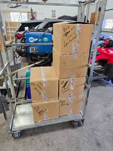 lot 30 image: Lot of 4 Heavy Duty Rolling Carts
