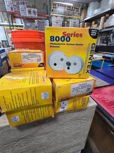 lot 9 image: 8 Photo Electric Smoke Detectors