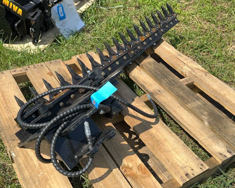 lot 164 image: MIVA Hedge Trimmer Sickle Attachment for Mini Excavator
