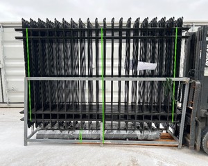lot 121 image: FENS Galvanized Steel Fence Panels (Qty 20)