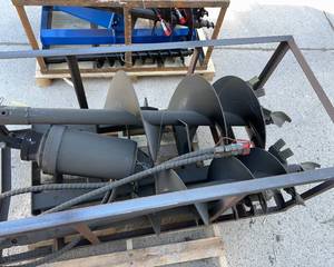lot 163 image: AGT Skid Steer Auger Attachment - 9, 12 & 18 Inch